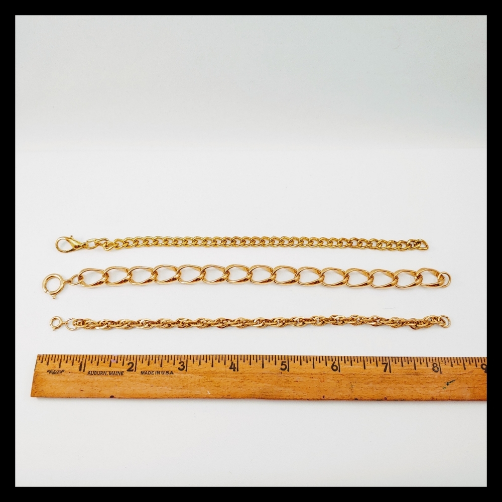 🎀 Vtg. Bundle of 3 Goldtone Bracelets - Picture 8 of 8